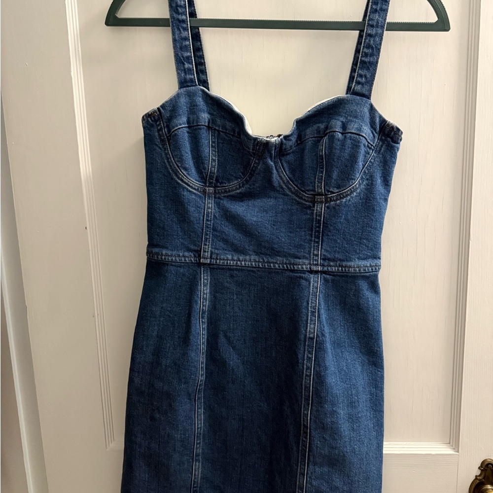 Reformation Blue Denim Top